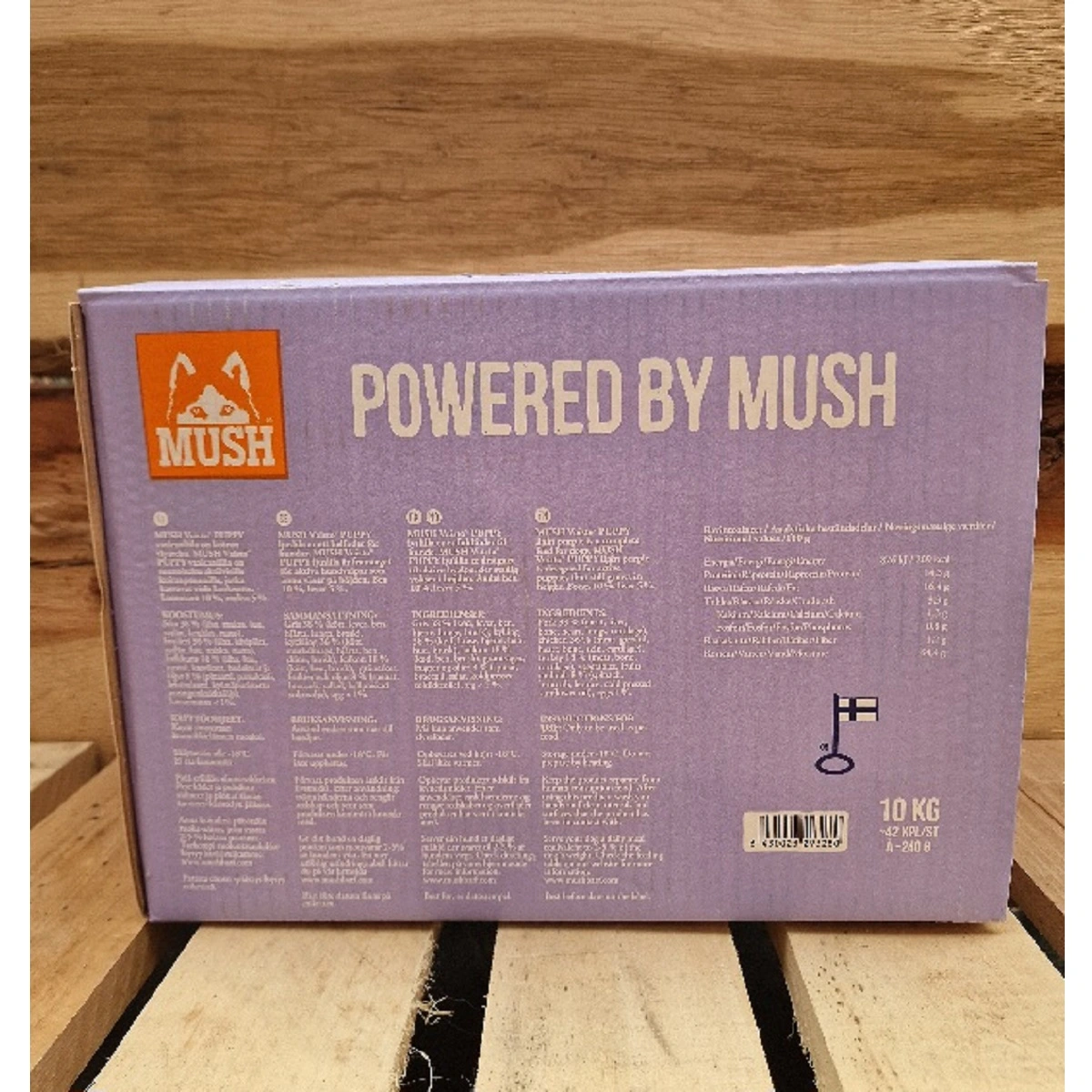 MUSH Vaisto Puppy lyslilla gris kalkun kylling 10 kg til hvalpe